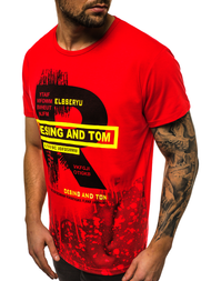 Férfi póló Piros OZONEE JS/KS1945