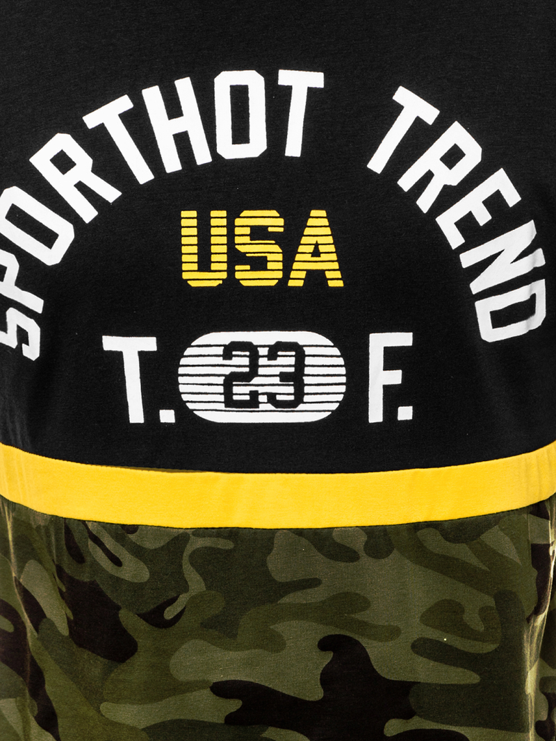 Férfi póló Fekete OZONEE JS/SS10983