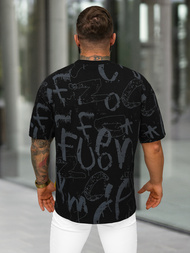 Férfi Póló Fekete OZONEE O/YN2/621