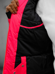 Női téli kabát rózsaszín-neon OZONEE JS/HH012/53Z