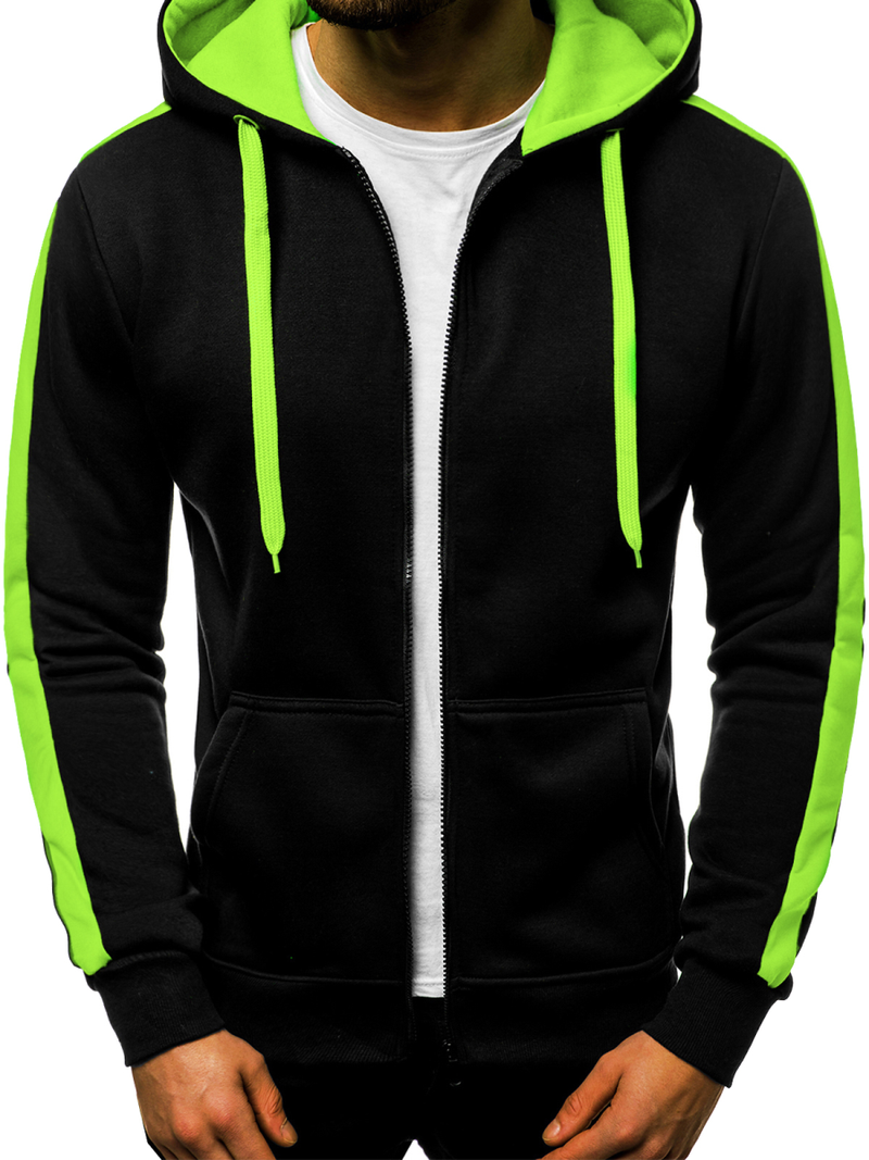 Férfi Melegítő felső Fekete-Akvamarin OZONEE JS/2015