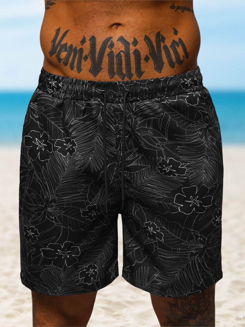 Férfi Fürdőnadrág Fekete OZONEE O/MTK4468