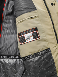 Férfi Steppelt Kabát Bézs OZONEE JS/22M322/62