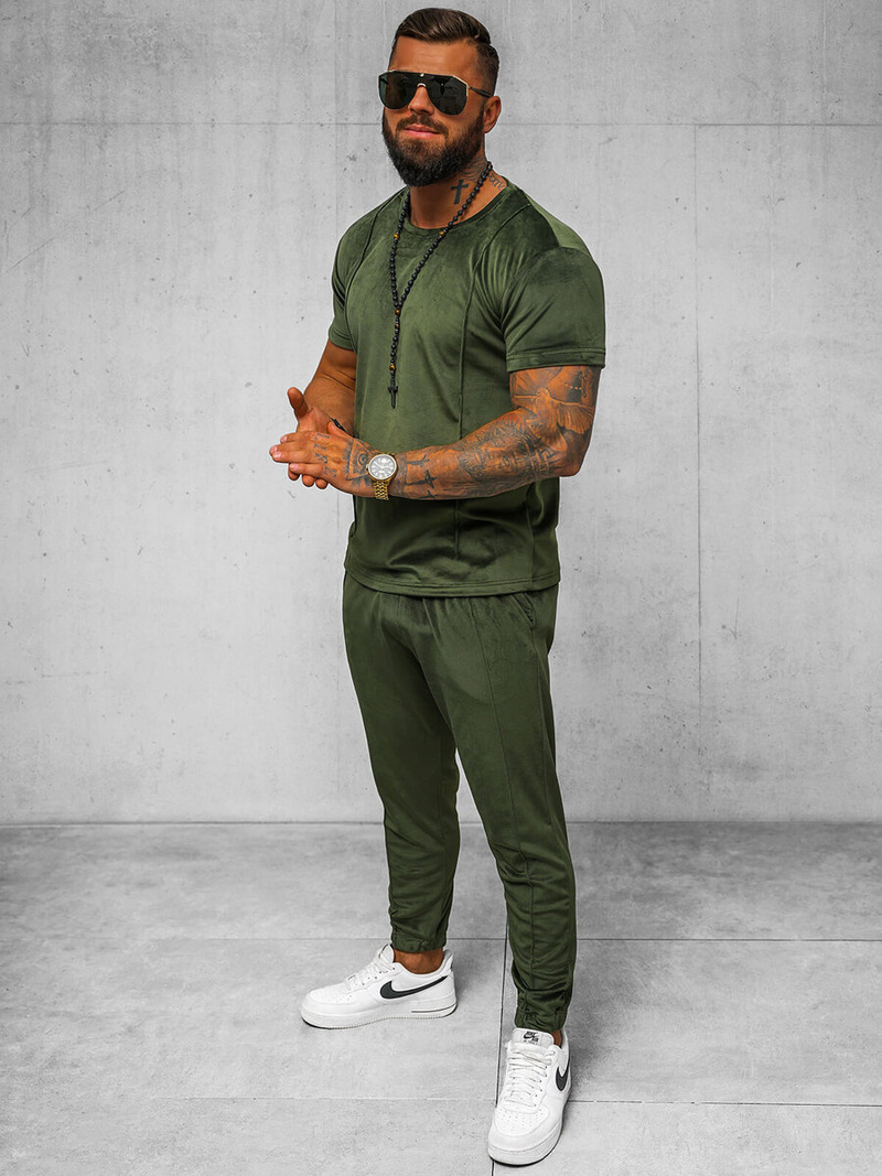 Férfi Szabadidő Együttes Khaki OZONEE O/12135Z