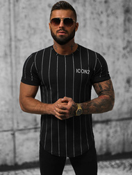 Férfi Póló Fekete OZONEE O/P1116