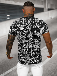 Férfi Póló Fekete OZONEE O/T1269/3