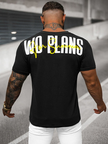 Férfi Póló Fekete OZONEE O/T1277/3