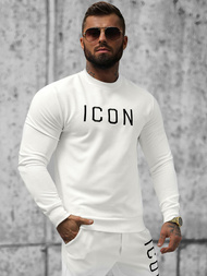 Férfi pulóver Fehér OZONEE O/D7394