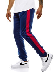 Férfi melegítő nadrág blue-red OZONEE JS/JZ11007