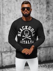 Férfi pulóver fekete OZONEE NB/MF2013