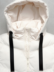 Női téli kabát ecru OZONEE JS/5M3251/281Z