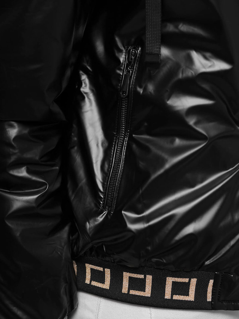 Női kabát fekete OZONEE JS/16M9087/392