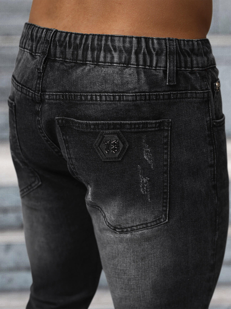 Férfi Farmer Nadrág Fekete OZONEE NB/MP0063/1N