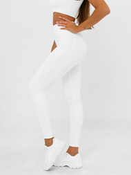 Női leggings fehér OZONEE JS/17K585/1