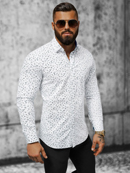 Férfi Ing Fehér OZONEE O/V14