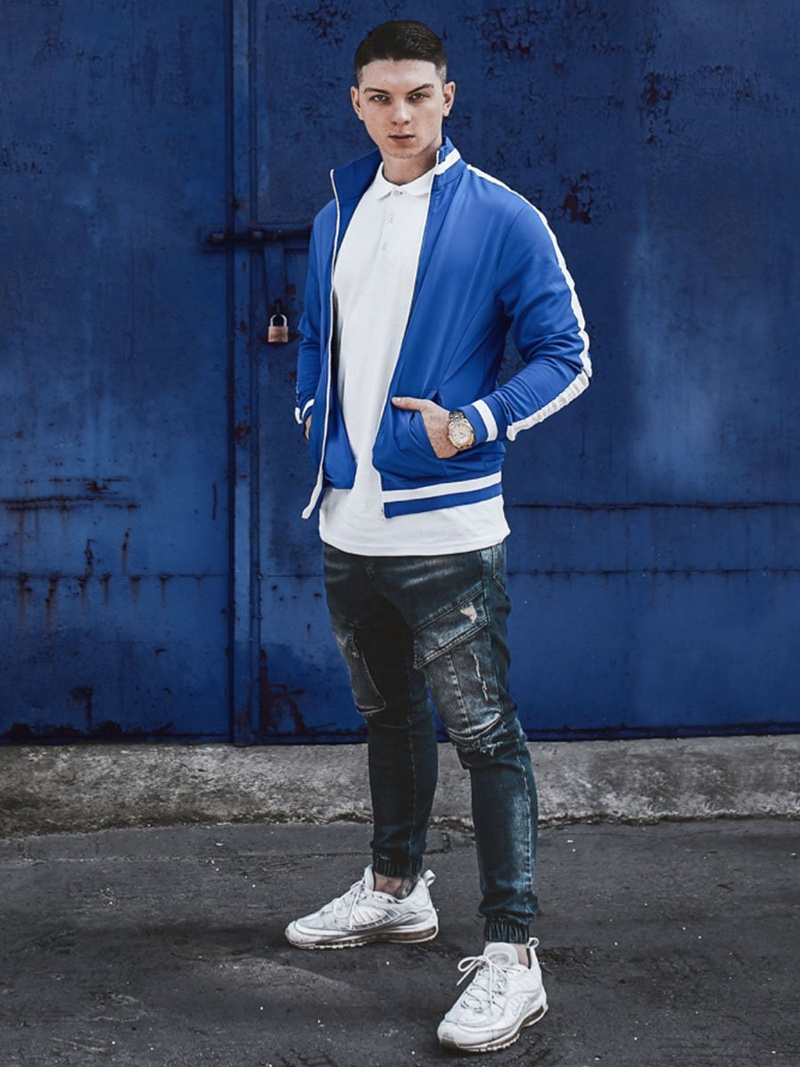 Férfi nadrág jogger Sötét-Kék OZONEE G/1067