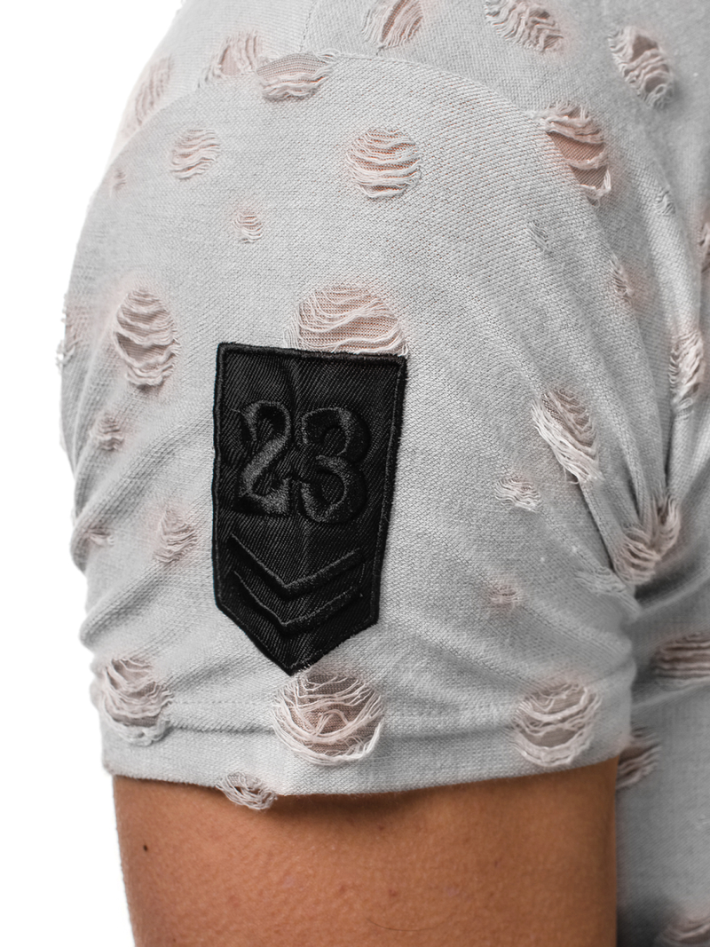 Férfi póló Szürke MJ/318YZ