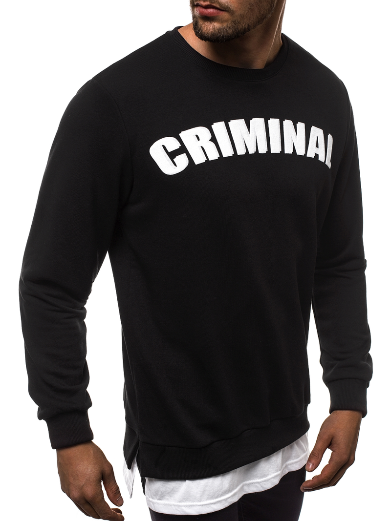 Férfi melegítő felső Fekete OZONEE O/11113