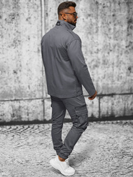 Férfi kabát grafit OZONEE O/G3035