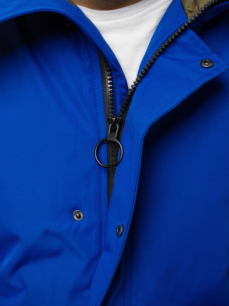 Férfi téli kabát kék OZONEE JS/2019005