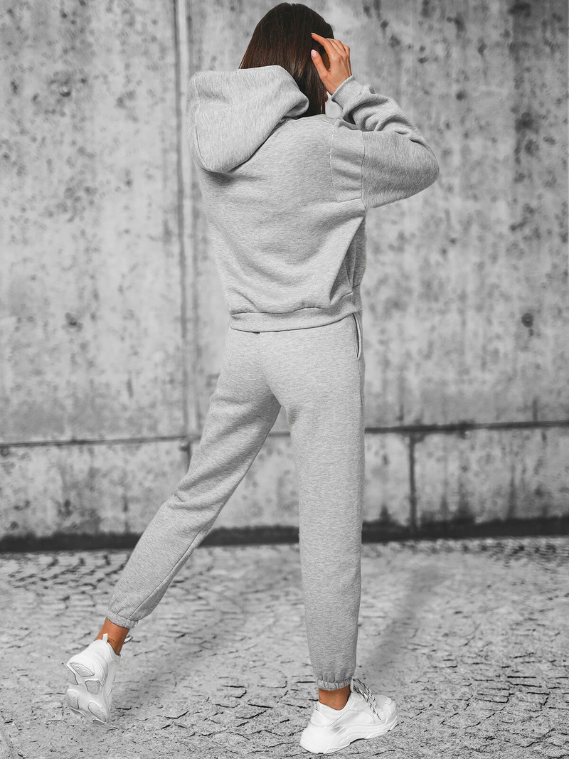 Kétrészes női tréning szett szürke OZONEE JS/8C69/2