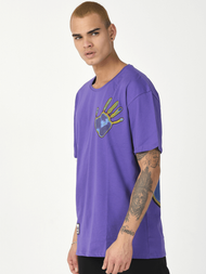 Férfi póló Lila OZONEE MR/21538