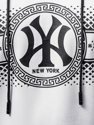 Férfi kapucnis pulóver fehér OZONEE JS/8B1100/1