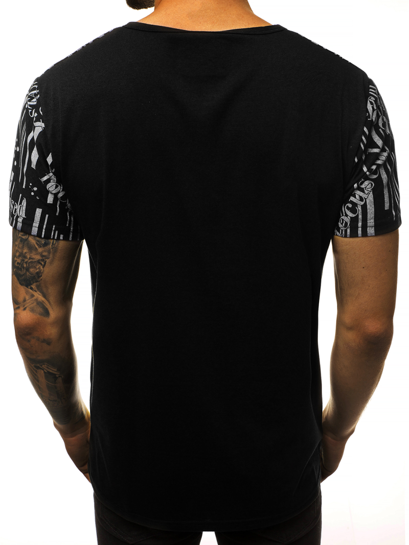 Férfi póló Fekete OZONEE JS/KS1993