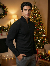 Férfi Pulóver Fekete OZONEE NB/MM6007/4Z