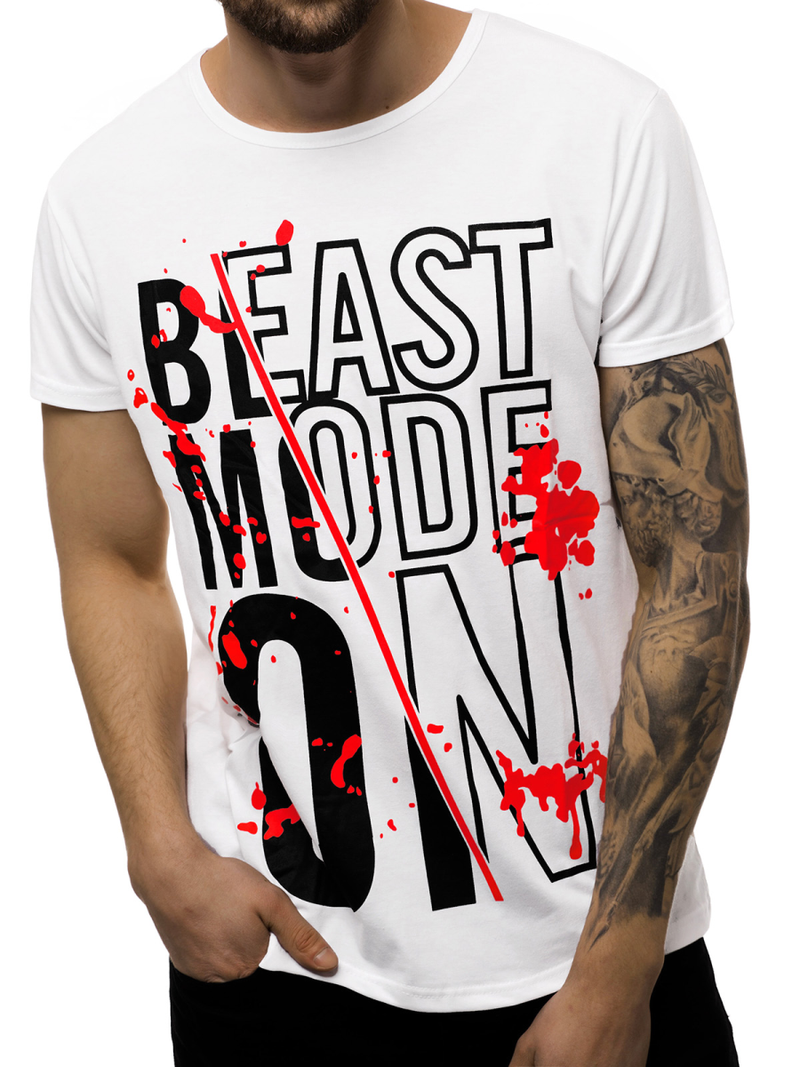 Férfi póló Fehér OZONEE JS/KS1949