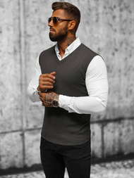 Férfi Pulóver Grafit OZONEE NB/MM6005/3Z