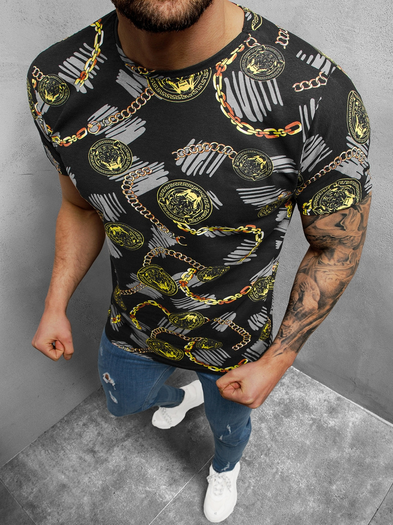 Férfi póló Fekete OZONEE O/BL2249