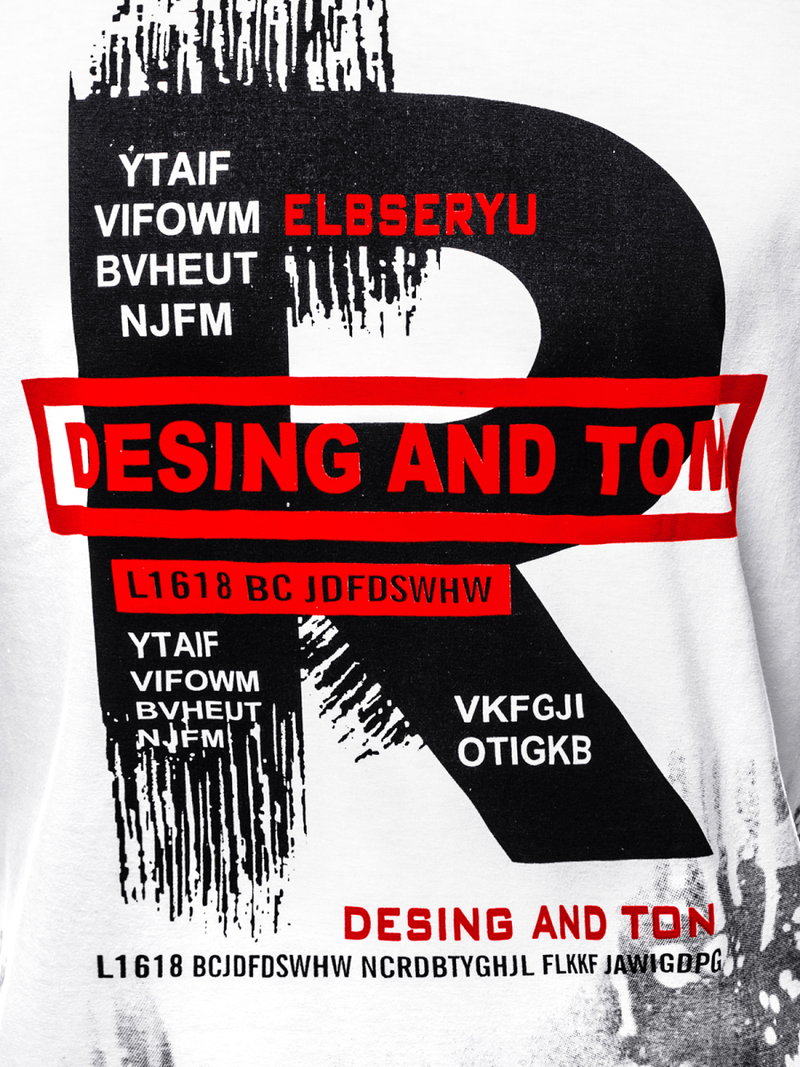 Férfi póló Fehér OZONEE JS/KS1945