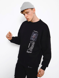 Férfi melegítő felső Fekete OZONEE MACH/M3288