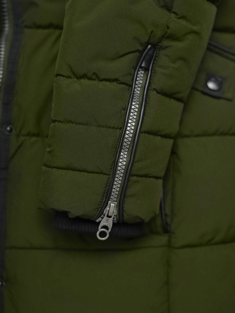 Női téli kabát khaki OZONEE O/W377