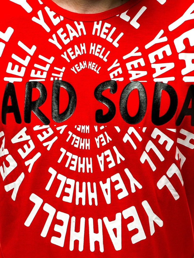 Férfi póló Piros OZONEE JS/KS1948Z