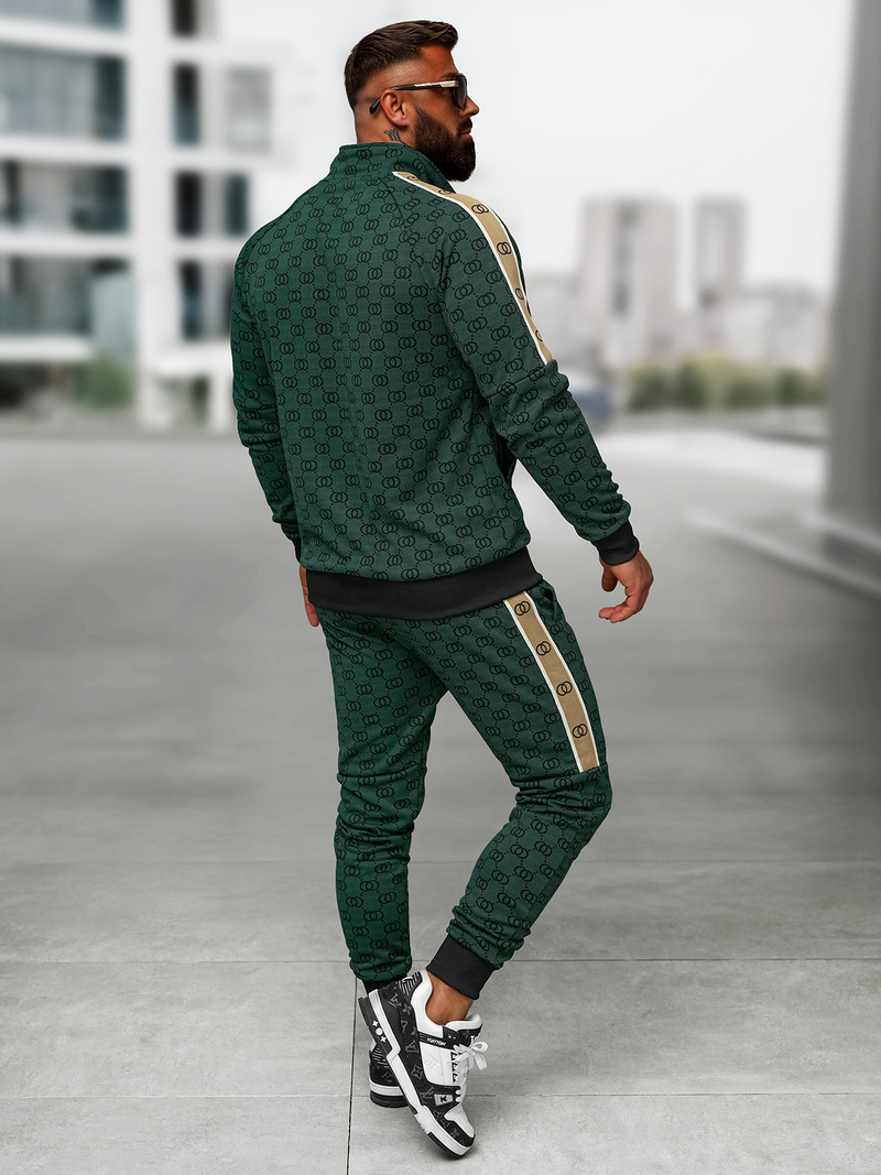 Férfi melegítő együttes zöld OZONEE O/FF5110AB