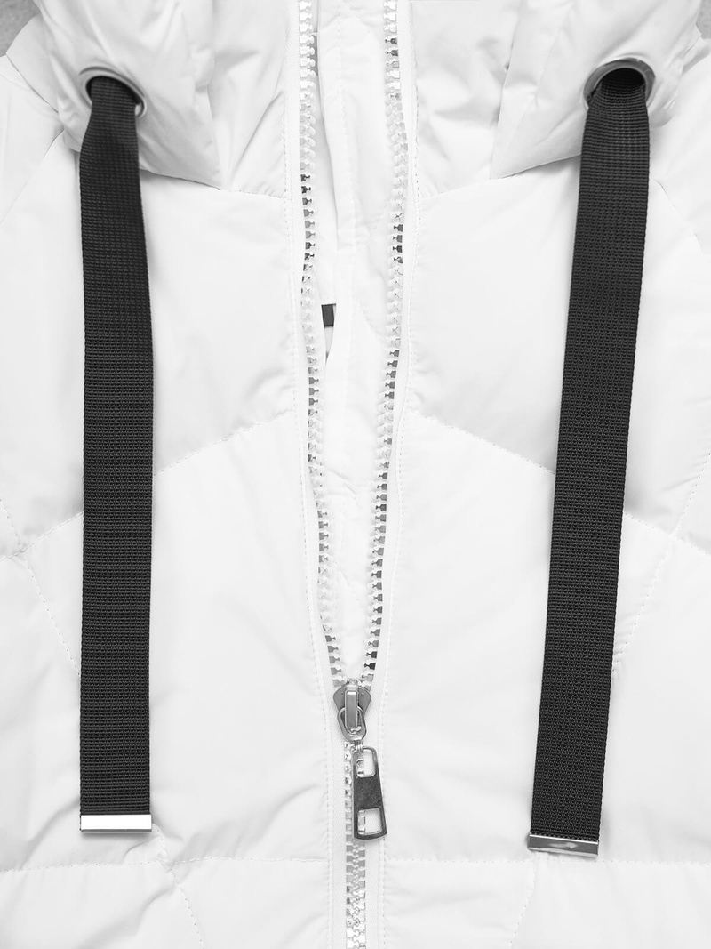 Női téli kabát fehér OZONEE JS/5M3163/281Z