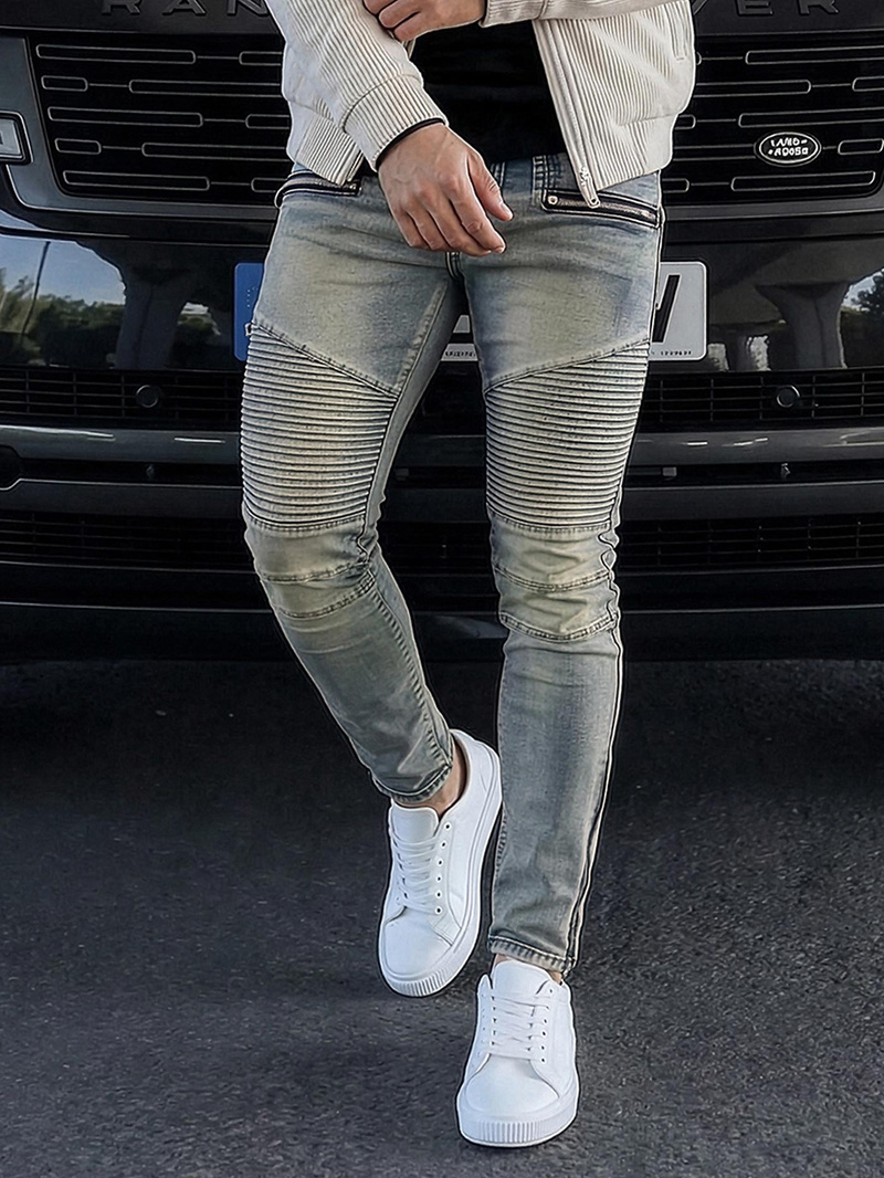 Férfi farmer nadrág kék OZONEE O/EM8886Z