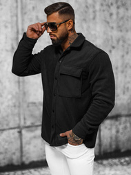 Férfi Ing Fekete OZONEE O/GOM23040