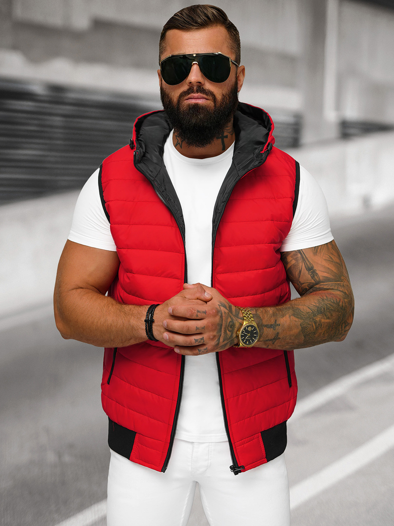 Férfi mellény Piros OZONEE JS/MY88Z