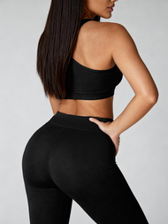 Női leggings fekete OZONEE JS/YW06011/1Z