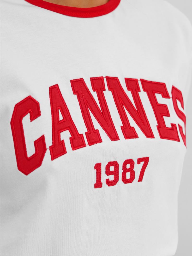 Női polo fehér OZONEE JS/R62184