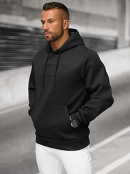 Férfi kapucnis felső fekete OZONEE JS/27B6500/3