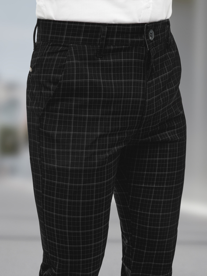 Férfi chino nadrág Fekete OZONEE DJ/5515