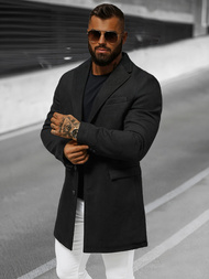 Férfi szövetkabát fekete OZONEE JB/1047Z