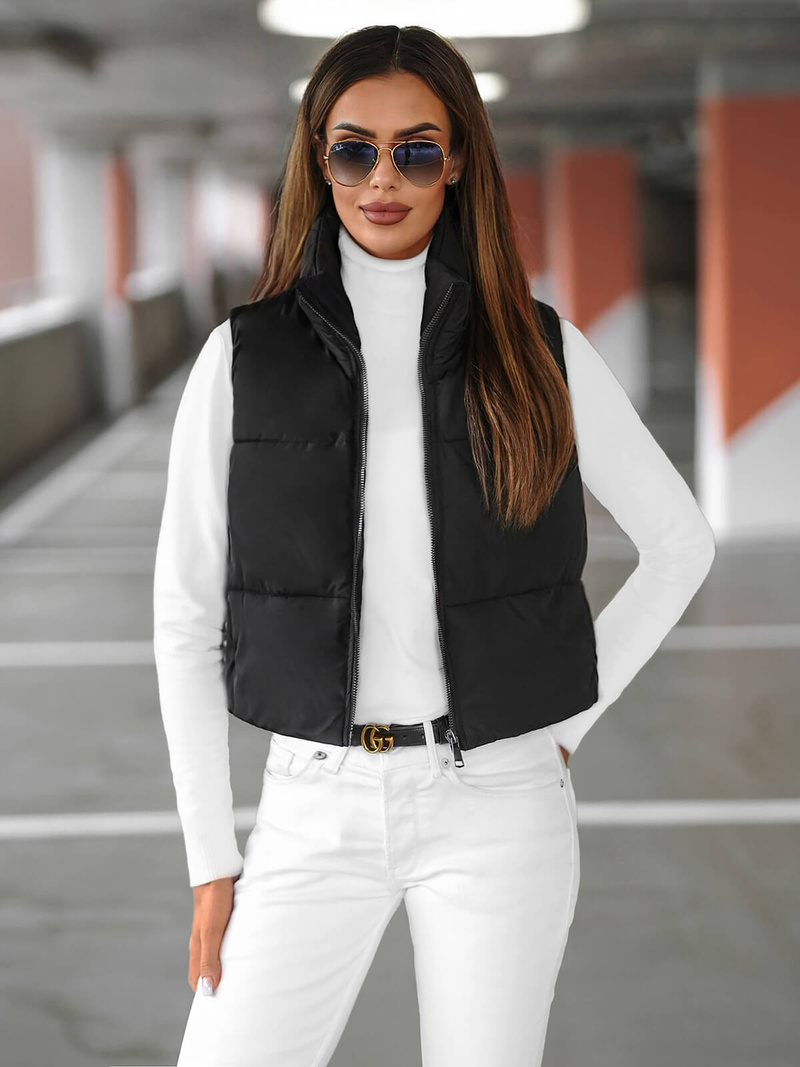 Női Mellény Fekete OZONEE JS/16M9079/392Z