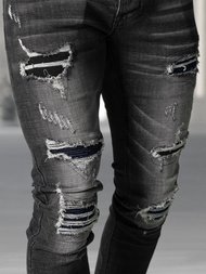 Férfi farmer nadrág fekete OZONEE NB/MP0075NZ