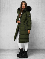 Női téli kabát khaki OZONEE O/W377