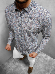 Férfi Ing Színes OZONEE O/2922